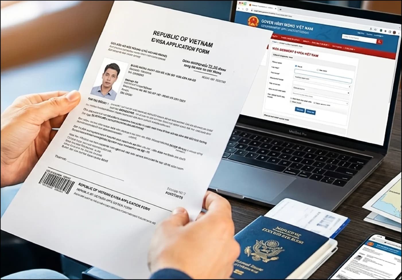 Hồ sơ Thị thực điện tử Việt Nam bên cạnh hộ chiếu